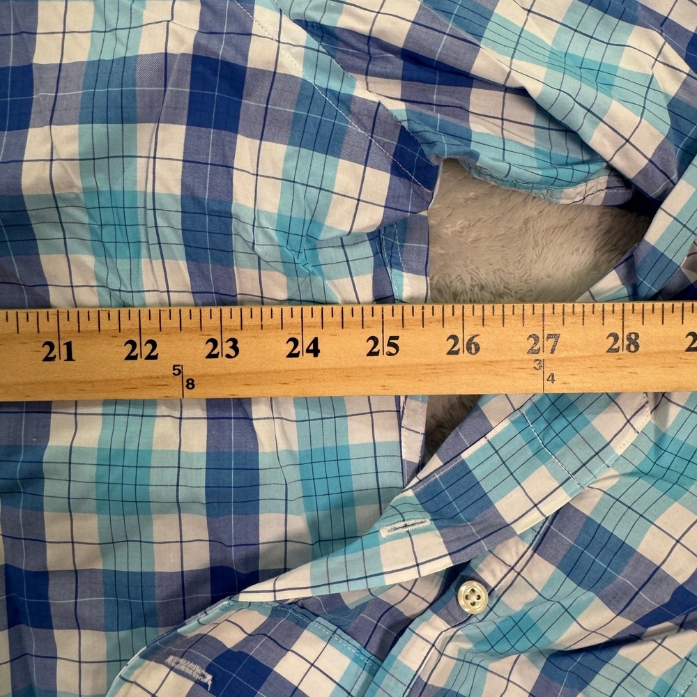 Gitman Bros Mens 2XL Plaid Button Down Long Sleeve Shirt‎ Made in USA Preppy EUC - Picture 4 of 7